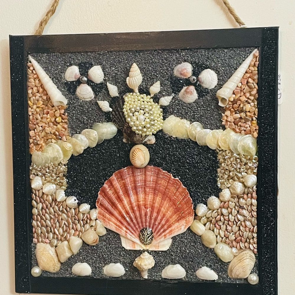 Seashell Mosaic Wall Art